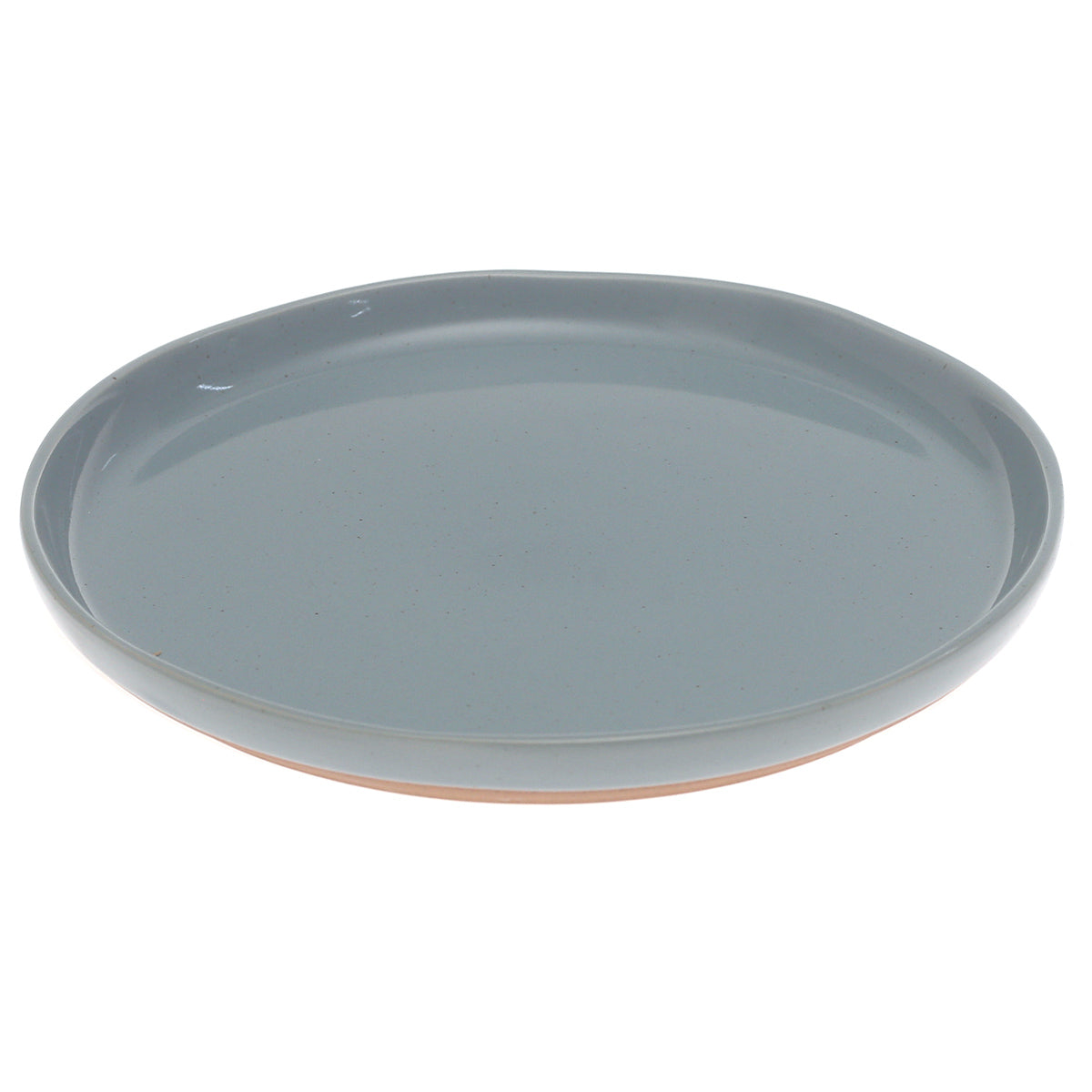 Blue Ceramic Quarter Plate 8 Inch - Habitt