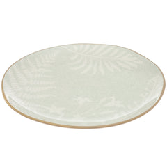 Quarter Plate – Green Ceramic Plate with Gold Rim | 8 Inch