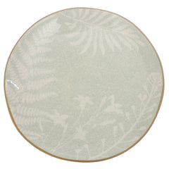 Quarter Plate – Green Ceramic Plate with Gold Rim | 8 Inch