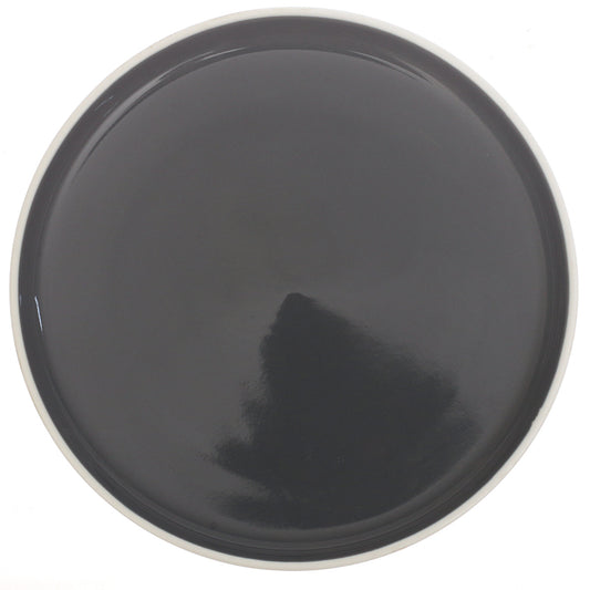 Grey Ceramic Quarter Plate 8 Inch – Modern Glossy Side Plate