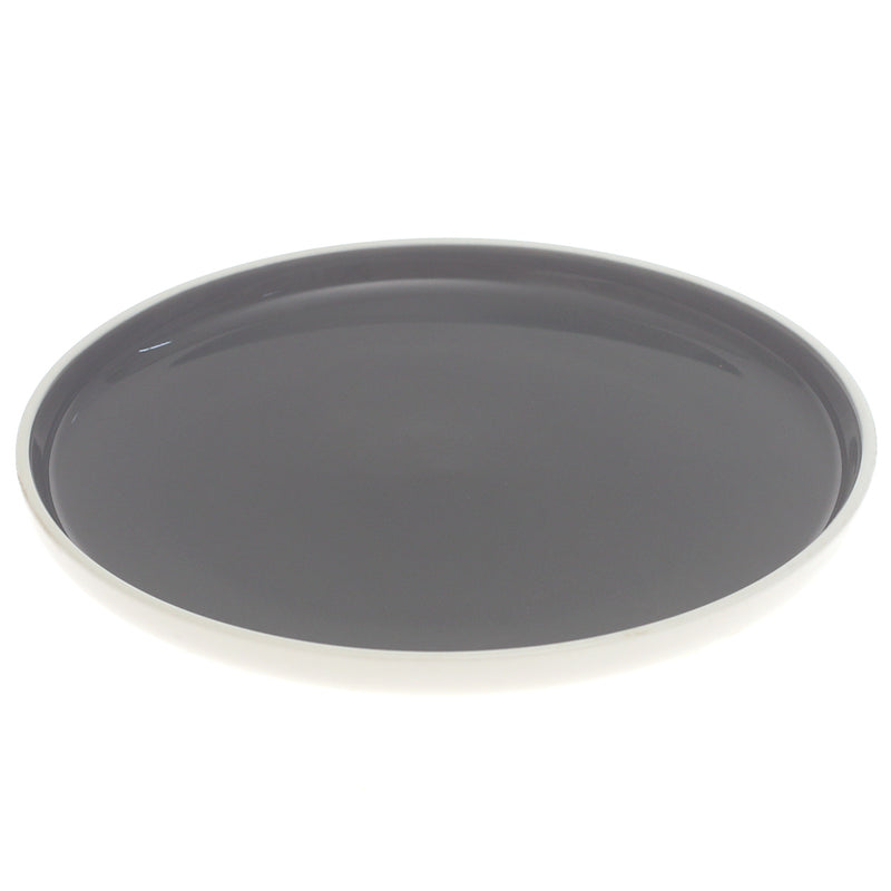 Grey Ceramic Quarter Plate 8 Inch – Modern Glossy Side Plate - Habitt