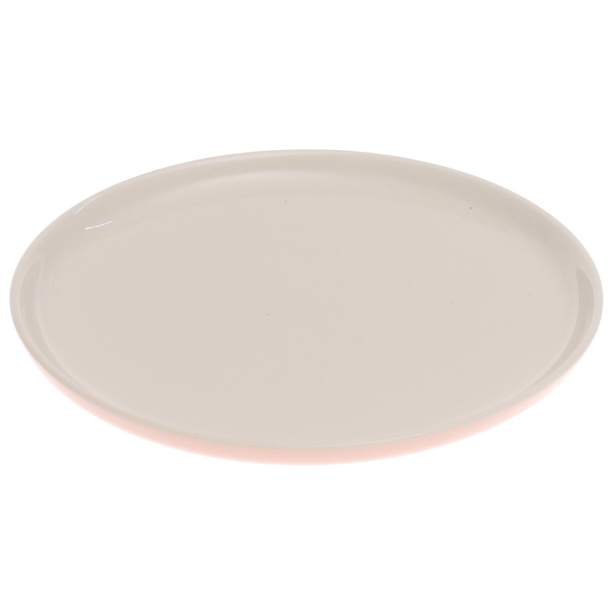 White & Pink Ceramic Quarter Plate 7.5 Inch – Soft Two-Tone Side Plate (Model 9590-92)
