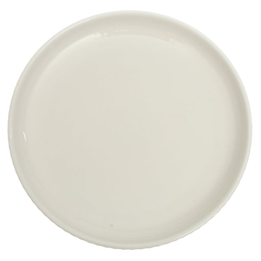White Quarter Plate 8 Inch – Classic Ceramic Side Plate for Daily Dining
