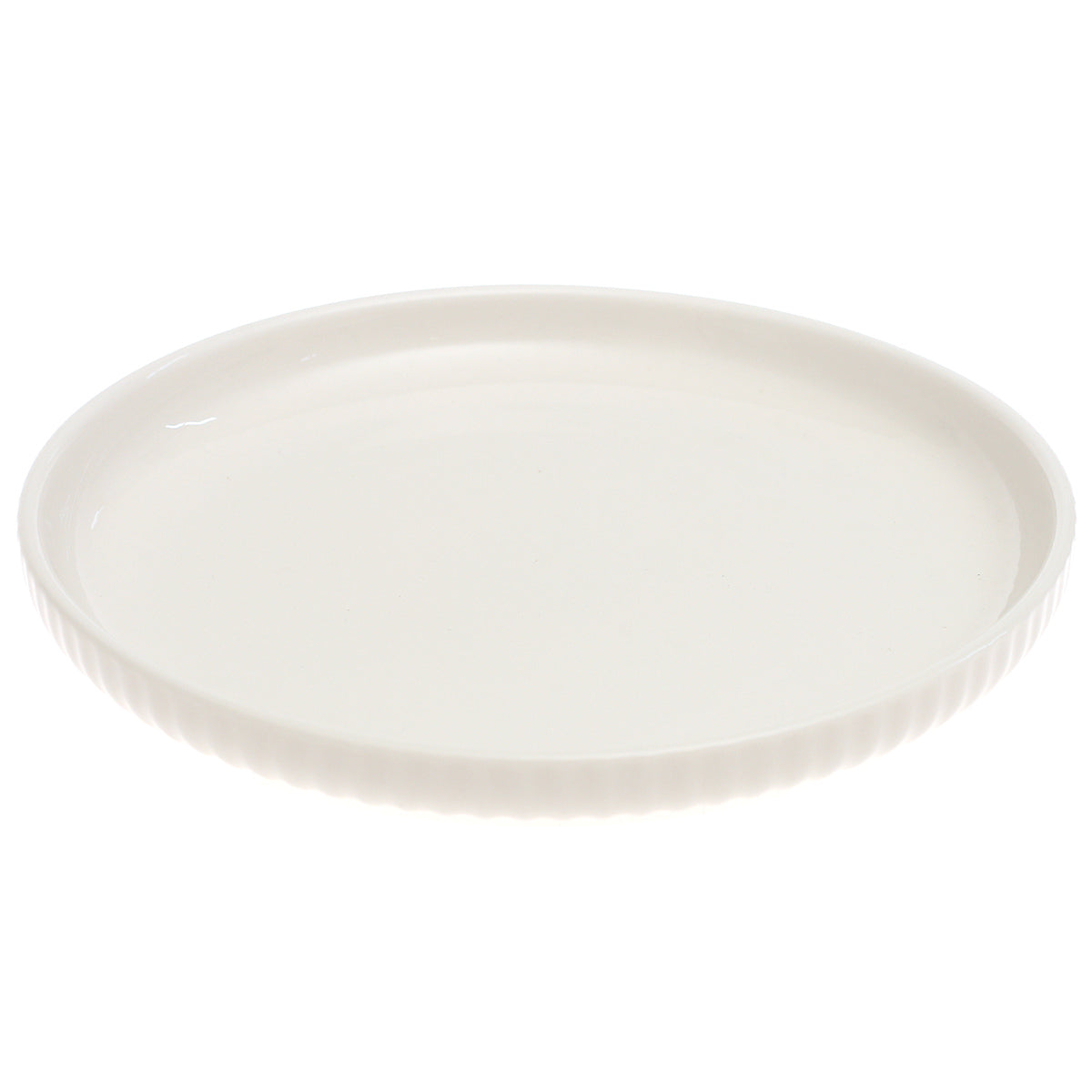 White Quarter Plate 8 Inch – Classic Ceramic Side Plate for Daily Dining
