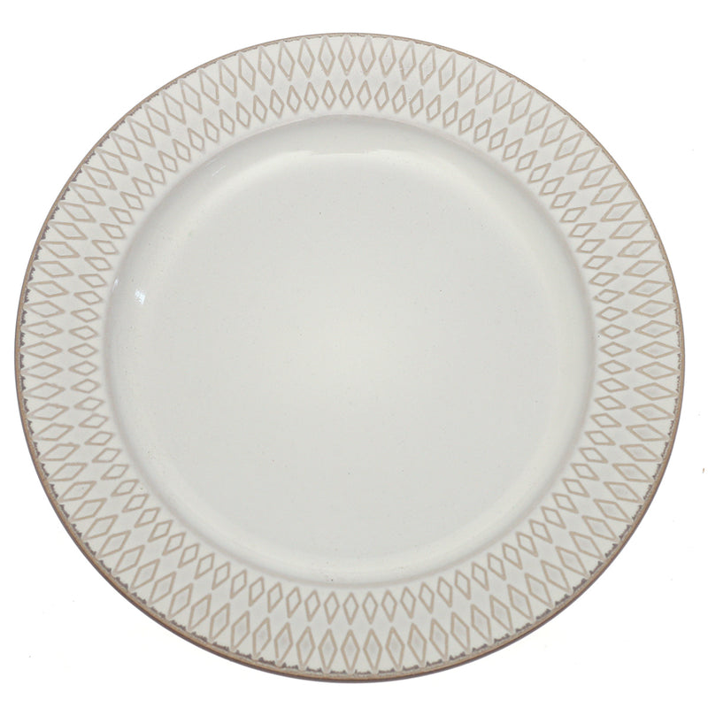 White Ceramic Quarter Plate 8 Inch - Habitt