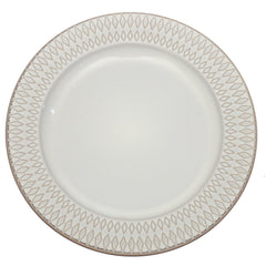 White Ceramic Quarter Plate 8 Inch