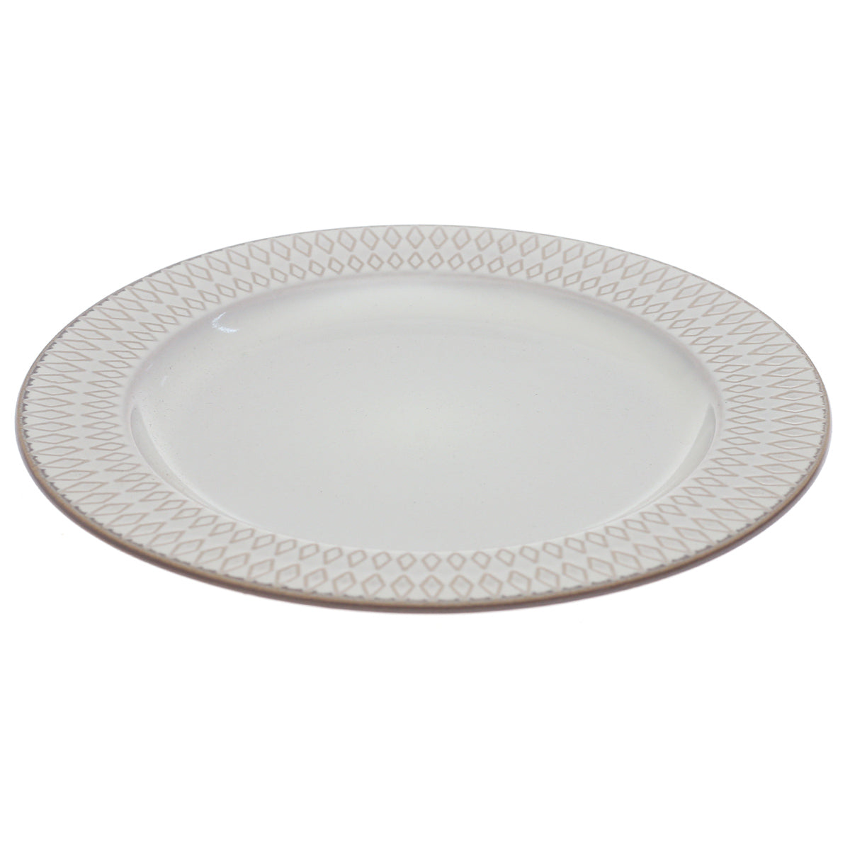 White Ceramic Quarter Plate 8 Inch - Habitt