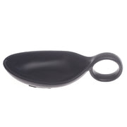 Black Ceramic Sauce Dish 4 x 2.5 Inch – Modern Spoon-Style Serving Dish - Habitt