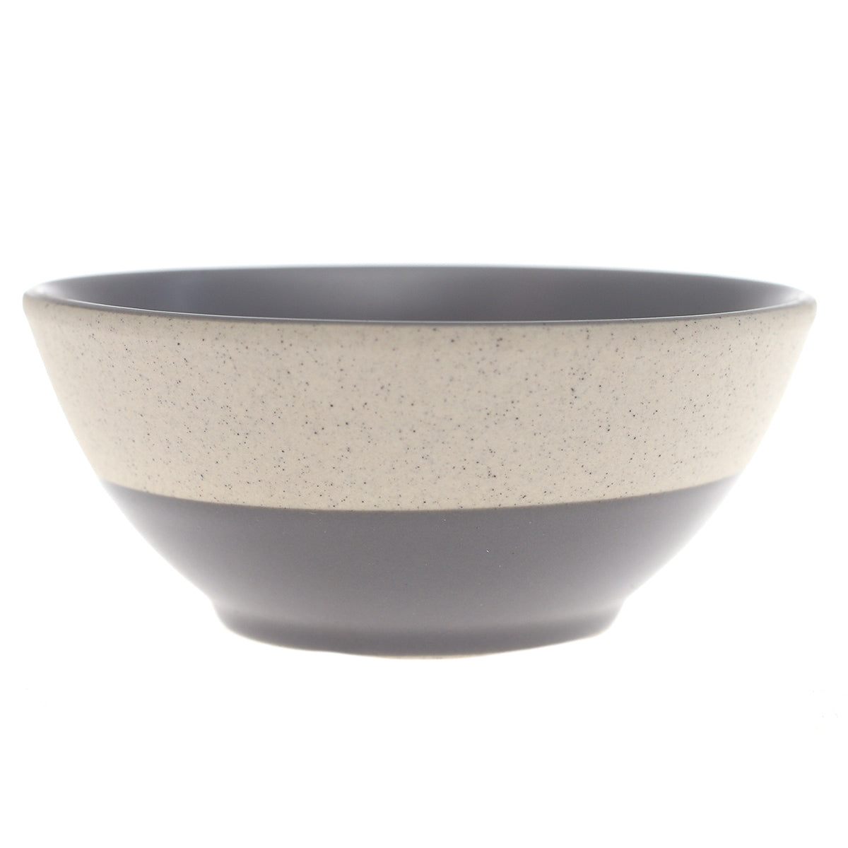 Grey Ceramic Sauce Dish 3.5 Inch – Two-Tone Modern Dipping Bowl