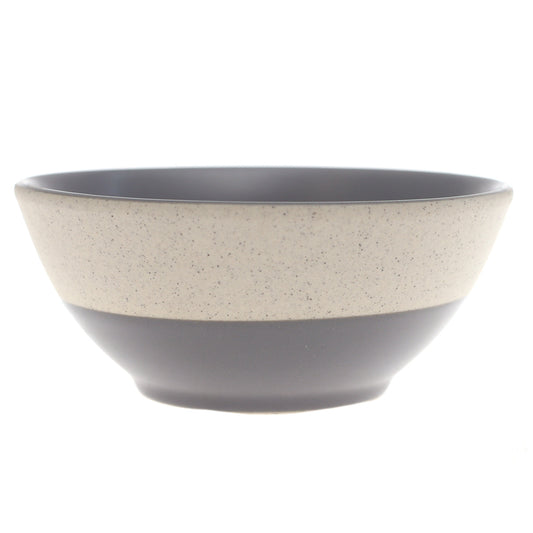 Grey Ceramic Sauce Dish 3.5 Inch – Two-Tone Modern Dipping Bowl