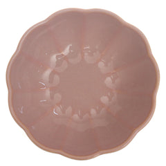 Pink Ceramic Flower-Shaped Sauce Dish 4.5 Inch – Elegant Dip & Condiment Bowl