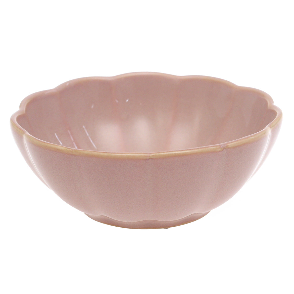Pink Ceramic Flower-Shaped Sauce Dish 4.5 Inch – Elegant Dip & Condiment Bowl
