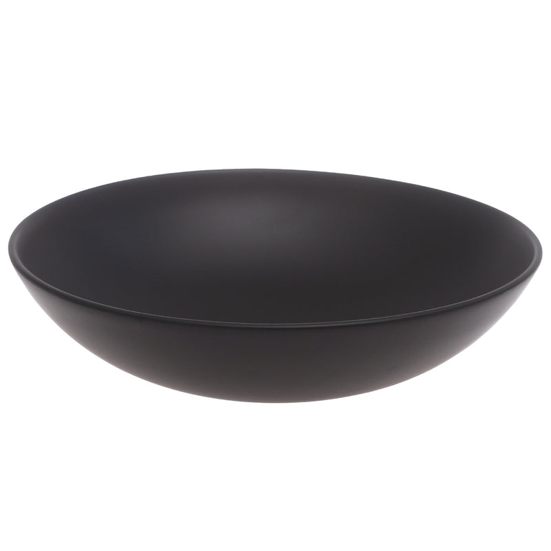 Serving Bowl Black 9 Inch – Modern Ceramic Salad & Serving Bowl - Habitt