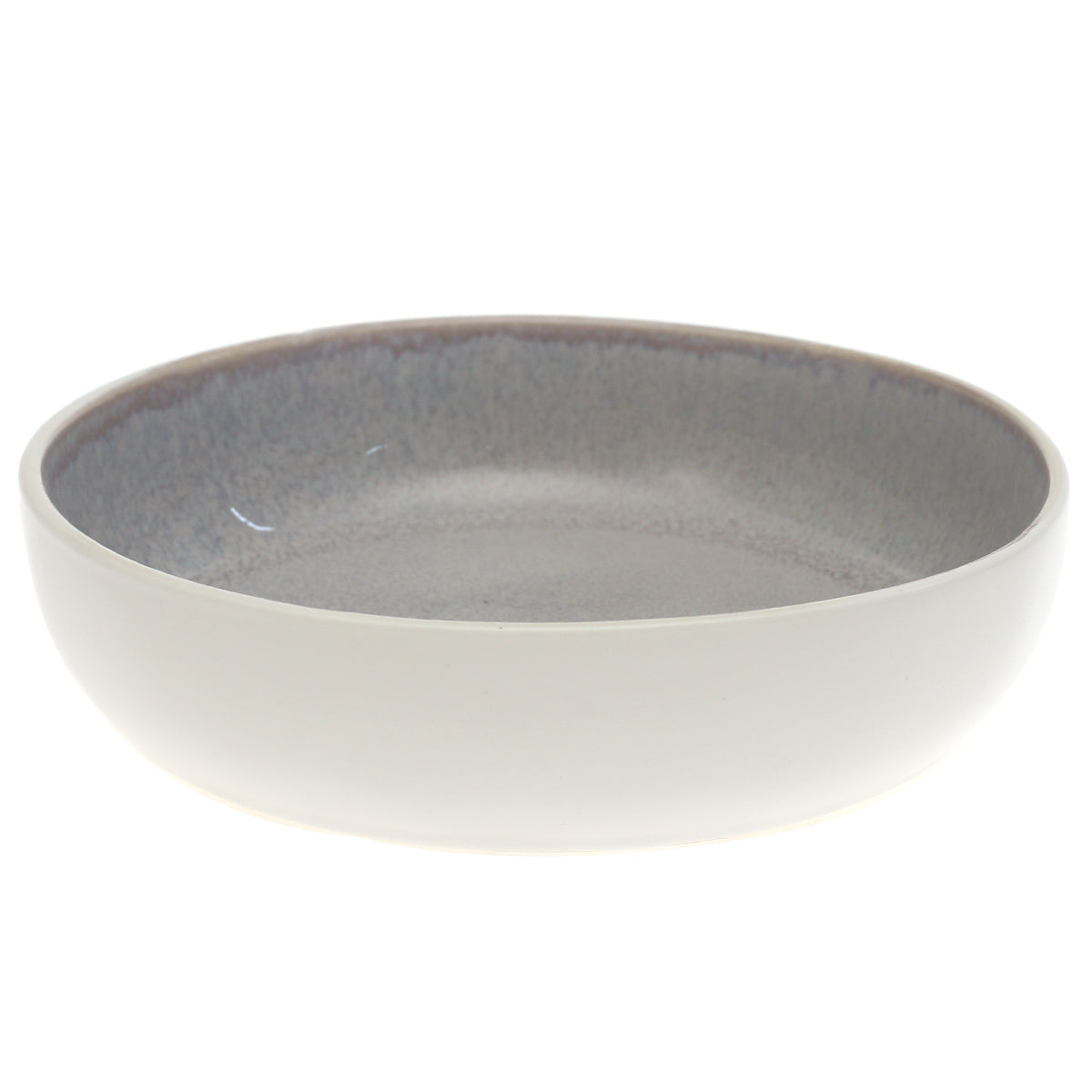 Serving Bowl Green & White 8 Inch – Rustic Ceramic Serving & Salad Bowl