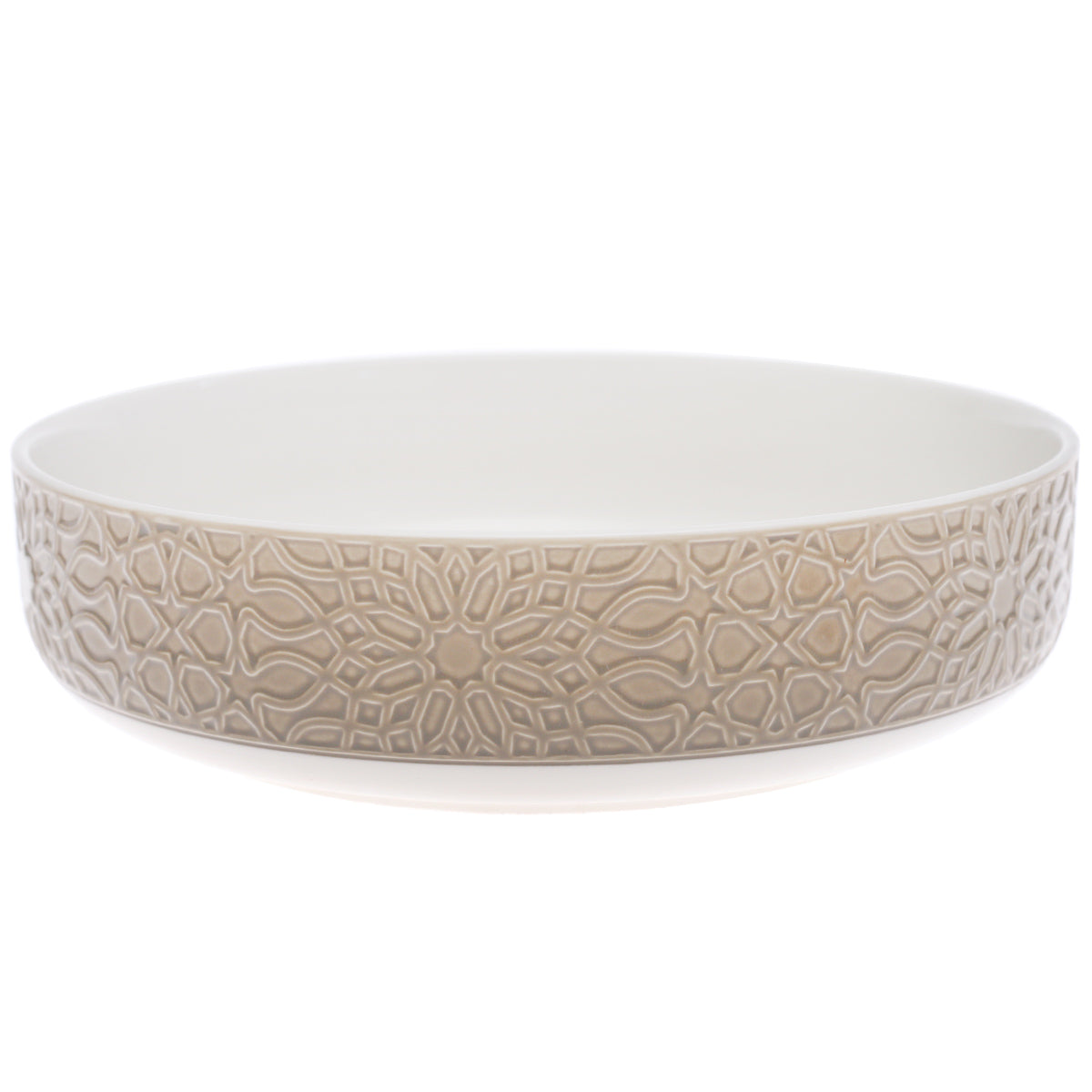 Green Ceramic Serving Bowl – 10.5 Inch Textured Large Serving Bowl