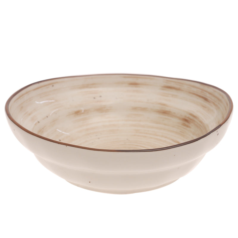 Serving Bowl Pink 9 Inch – Rustic Ceramic Serving & Salad Bowl - Habitt