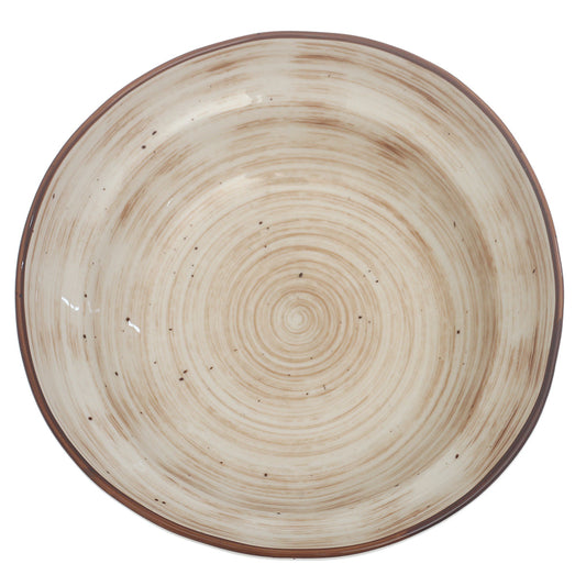 Serving Bowl Pink 9 Inch – Rustic Ceramic Serving & Salad Bowl