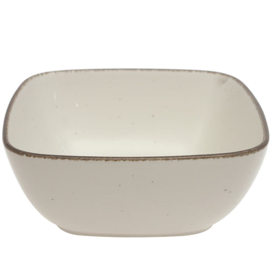 White Ceramic Square Serving Bowl 9 Inch – Rustic Glazed Deep Serving Dish