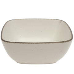 White Ceramic Square Serving Bowl 9 Inch – Rustic Glazed Deep Serving Dish