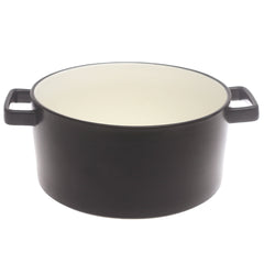 Serving Casserole Black 9 Inch – Ceramic Casserole with Handles