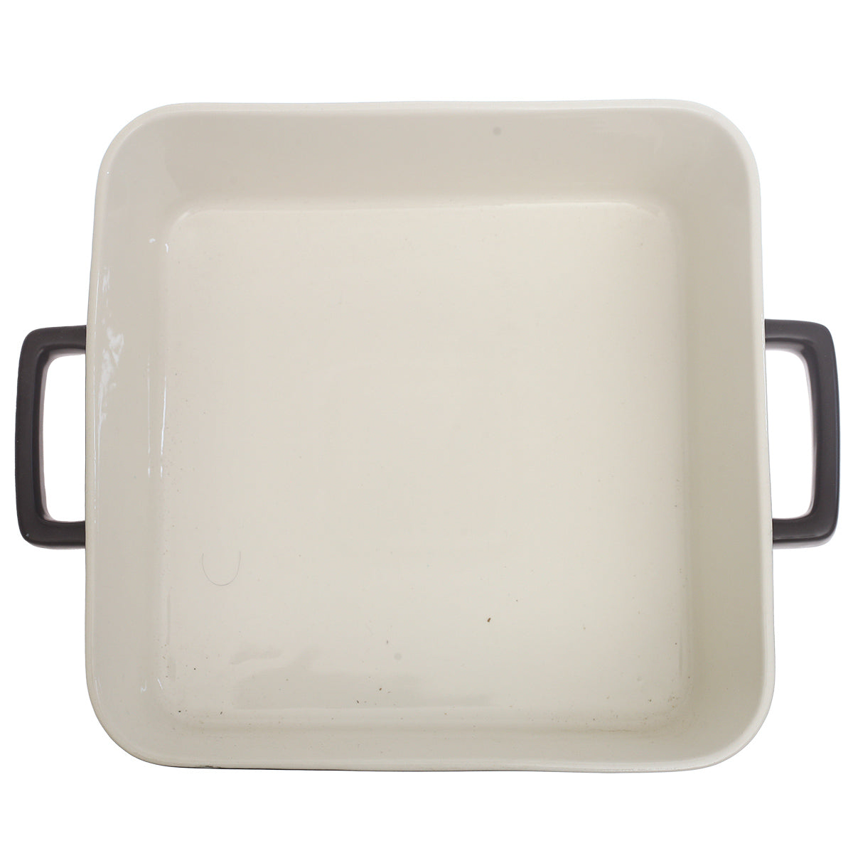 Black Ceramic Square Serving Dish 10 x 10 Inch – Modern Deep Baking & Serving Dish with Handles