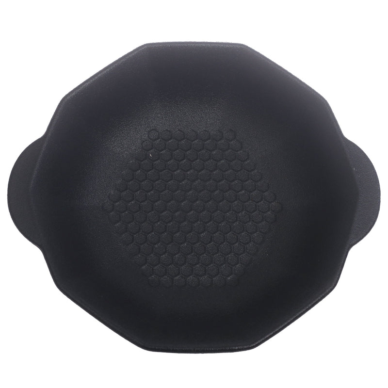 Black Ceramic Serving Dish – 9 Inch Modern Textured Serving Plate - Habitt