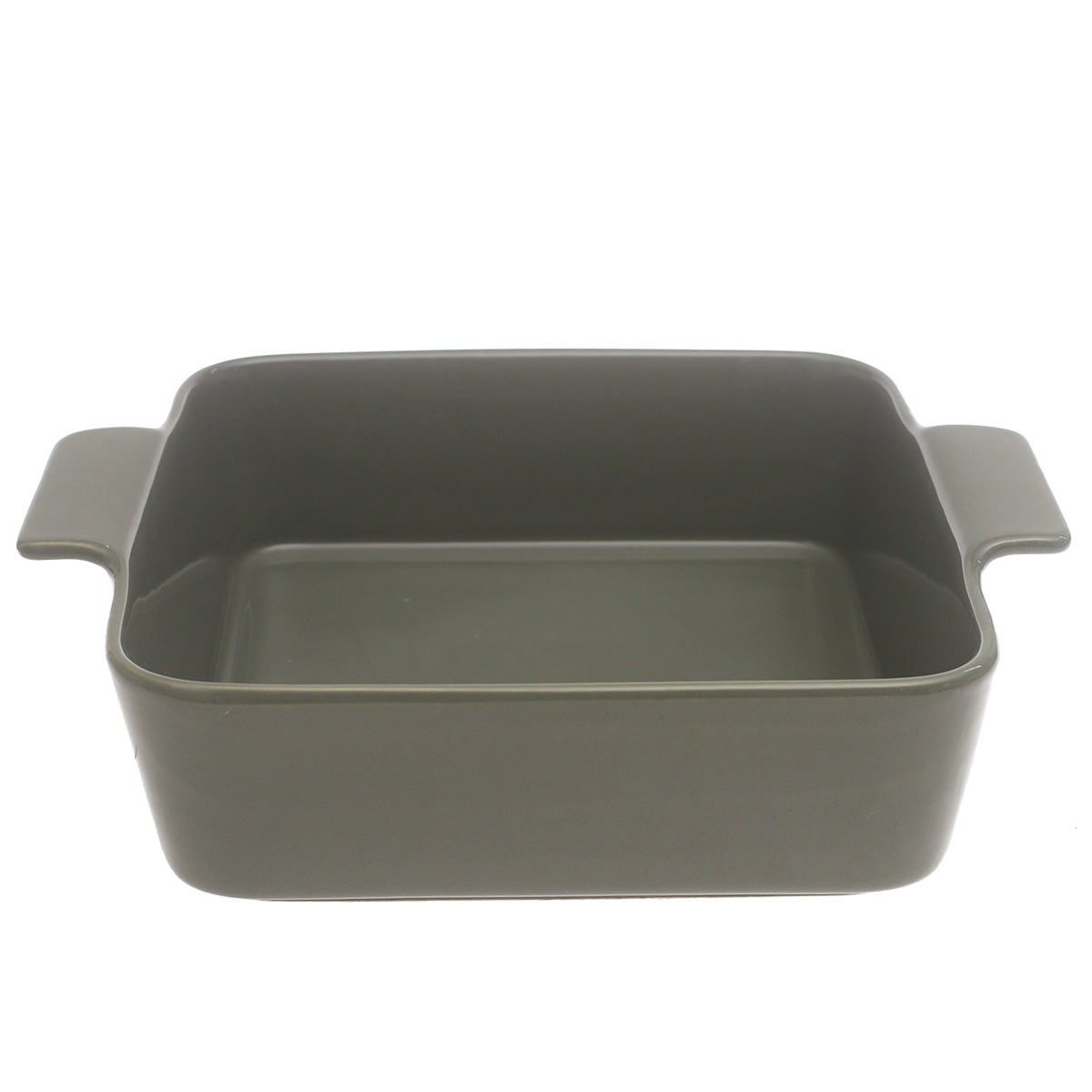 Black Ceramic Square Serving Dish 10 x 10 Inch – Modern Deep Baking & Serving Dish with Handles