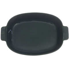 Serving Dish Green 8 × 10 Inch – Ceramic Oval Serving Dish with Handles