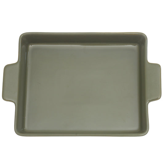 Serving Dish Green 8.5 × 10.5 Inch – Rectangular Ceramic Serving & Baking Dish