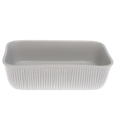 Serving Dish Light Grey 6.5 × 9 Inch – Rectangular Ceramic Baking & Serving Dish