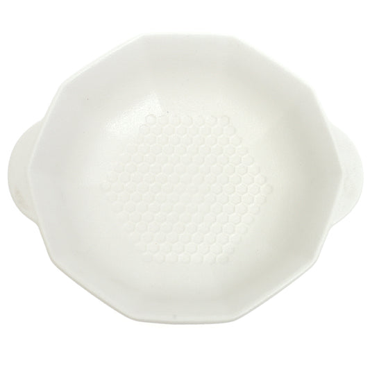 White Ceramic Serving Dish 9 Inch – Minimalist Round Serving Bowl with Handles - Habitt