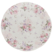 Pink & White Floral Side Plate 6 Inch – Elegant Ceramic Dessert & Snack Plate - Habitt
