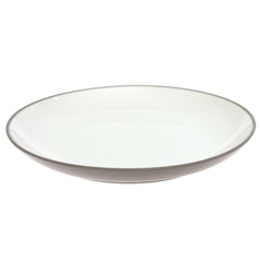 Dinner Plate White & Grey 10.5 Inch – Modern Ceramic Dining Plate