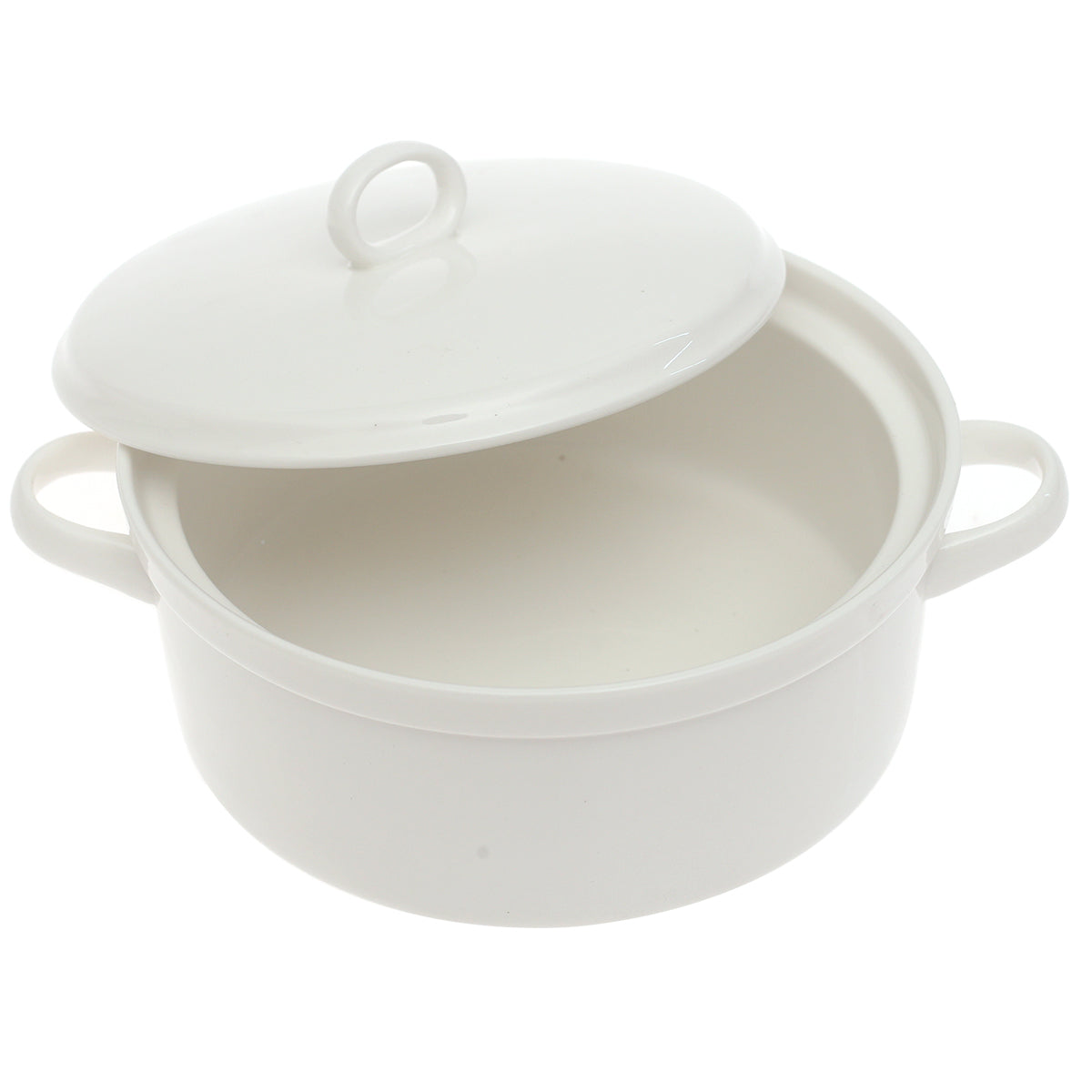 Ceramic Casserole with Lid – Elegant White Serving & Baking Dish