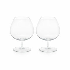 Crystal Wine Glass Set of 2– Large Elegant Crystal Glasses for Wine & Cocktails - Habitt