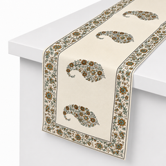 Paisley Block Table Runner – 14 x 45 Inches