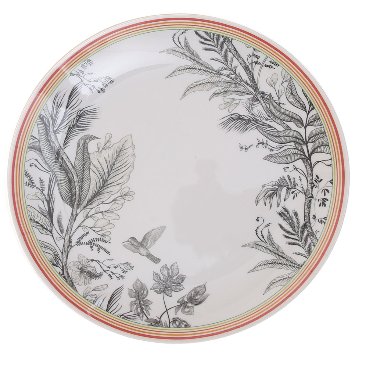 Coral Palm Dinner Set – Tropical Ceramic Tableware Collection (6 Person 30 Pcs / 8 Person 43 Pcs) - Habitt