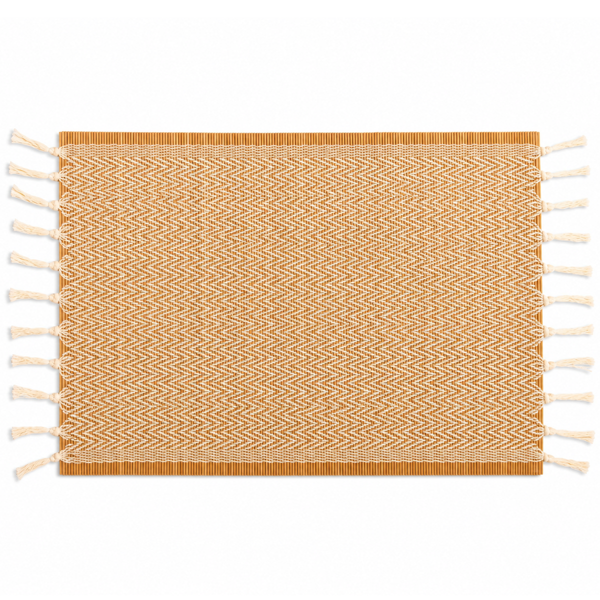 Bamboo Single Placemat – Brown 13 x 19 Inch