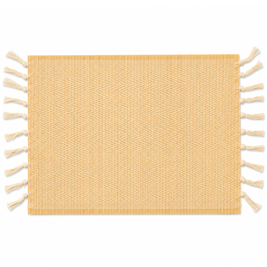 Bamboo Single Placemat – Natural Brown 13 x 19 Inch