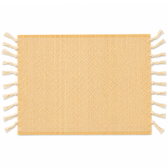 Bamboo Single Placemat – Natural Brown 13 x 19 Inch