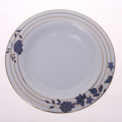 Elegant  Dark Blue Floral Dinner Set – Premium Porcelain Tableware Collection - Habitt