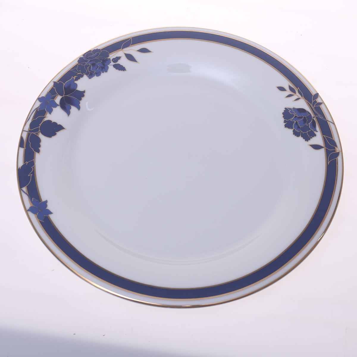 Elegant  Dark Blue Floral Dinner Set – Premium Porcelain Tableware Collection - Habitt
