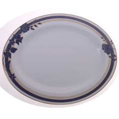 Elegant  Dark Blue Floral Dinner Set – Premium Porcelain Tableware Collection - Habitt