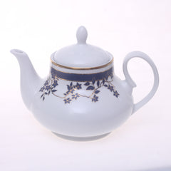 Elegant  Dark Blue Floral Dinner Set – Premium Porcelain Tableware Collection - Habitt