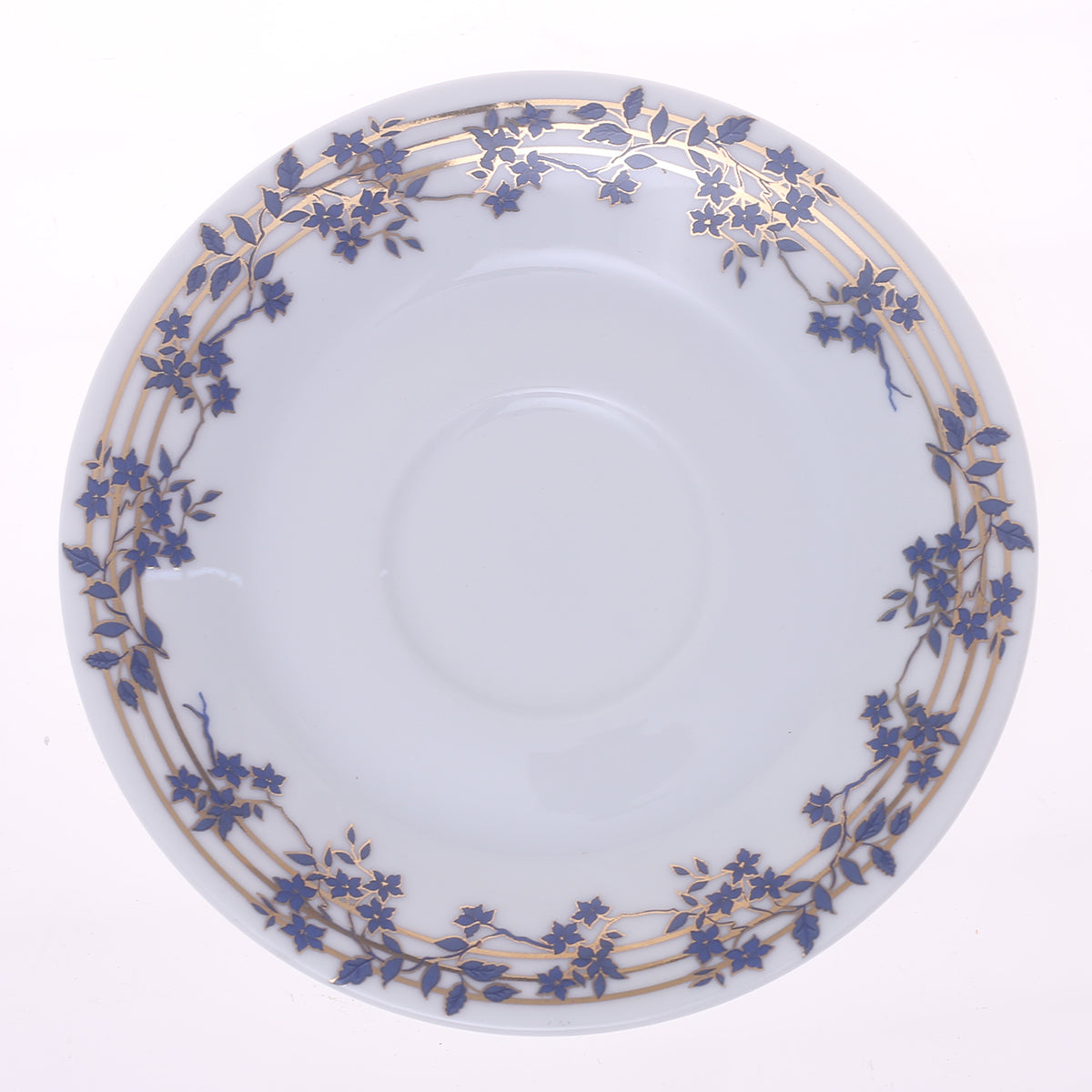 Elegant  Dark Blue Floral Dinner Set – Premium Porcelain Tableware Collection - Habitt