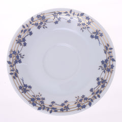 Elegant  Dark Blue Floral Dinner Set – Premium Porcelain Tableware Collection - Habitt