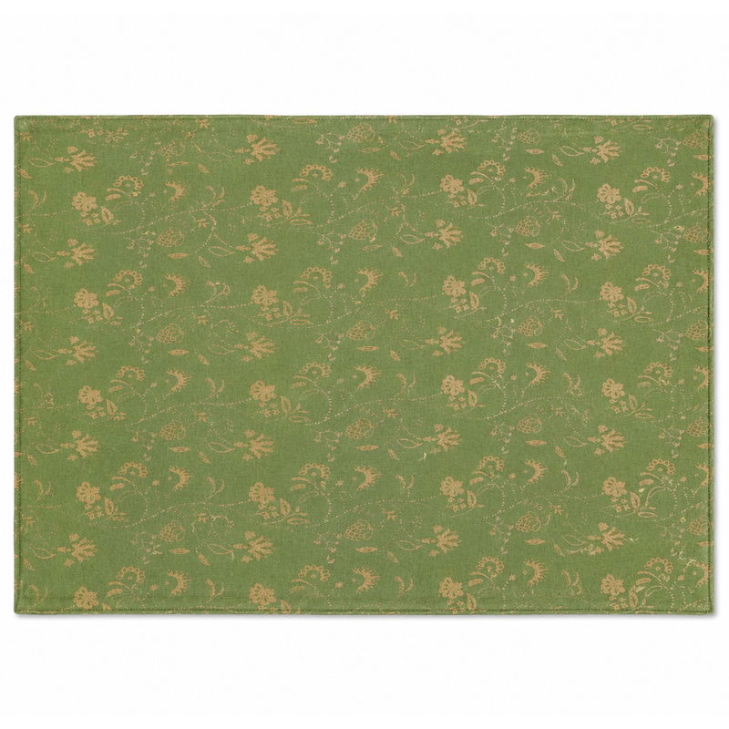 Gold Branch Placemat – Silk Screen Print 13 x 19 Inch