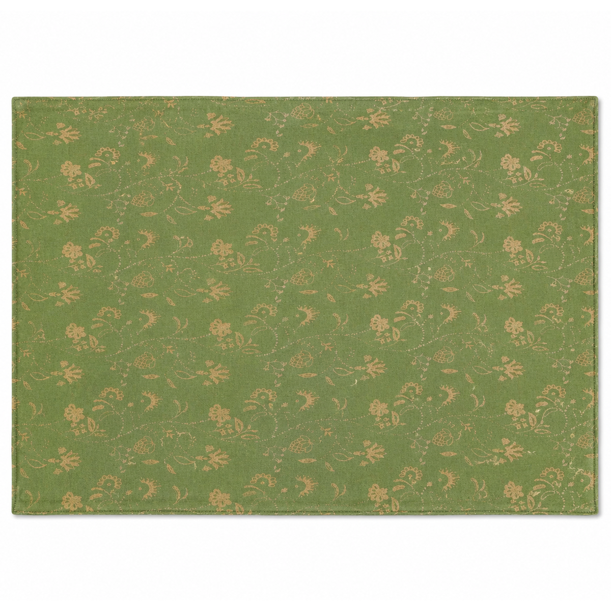 Gold Branch Placemat – Silk Screen Print 13 x 19 Inch