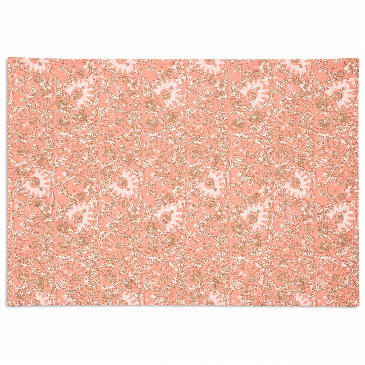 Pink Jaal Placemat – Row Silk Screen Print 13 x 19 Inch