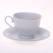 Classic  Gold Line CN Dinner Set – Elegant White Porcelain Tableware - Habitt